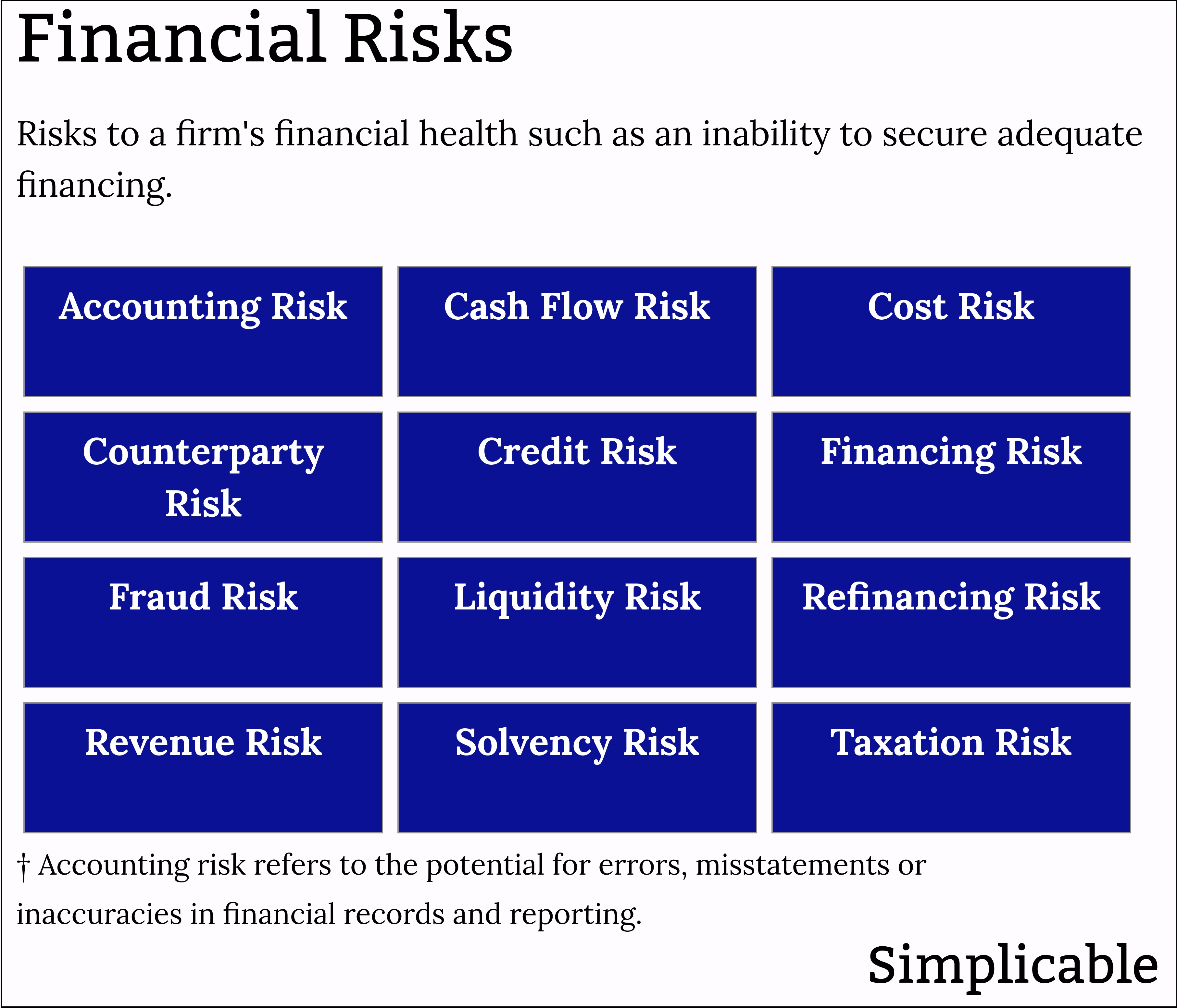 business risk financial risk