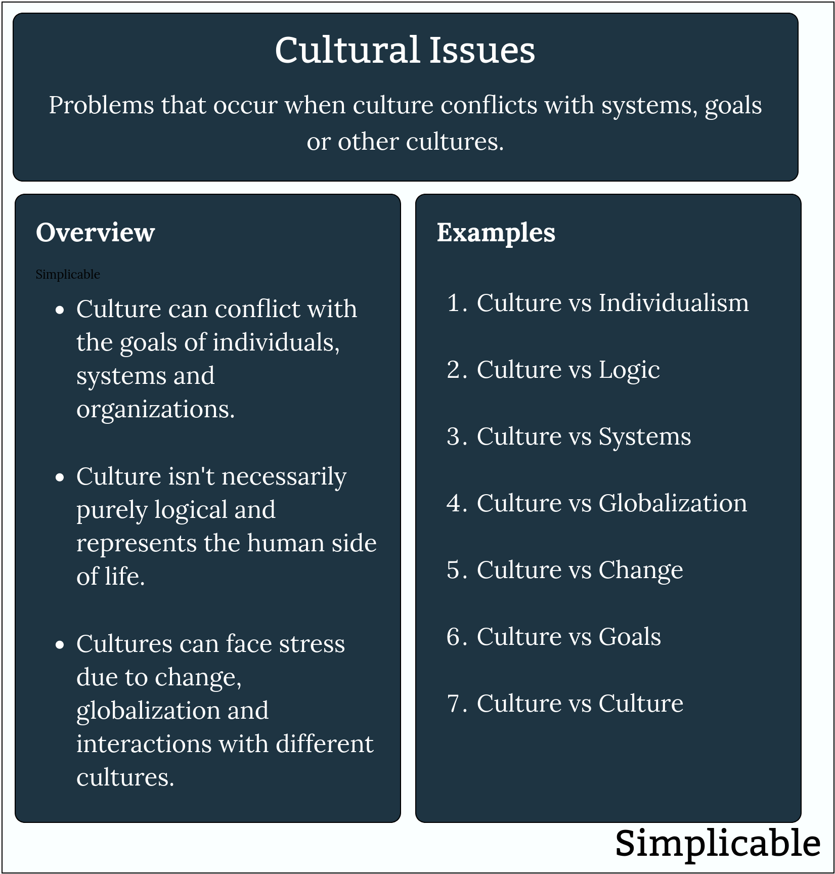 cultural issues definition and examples