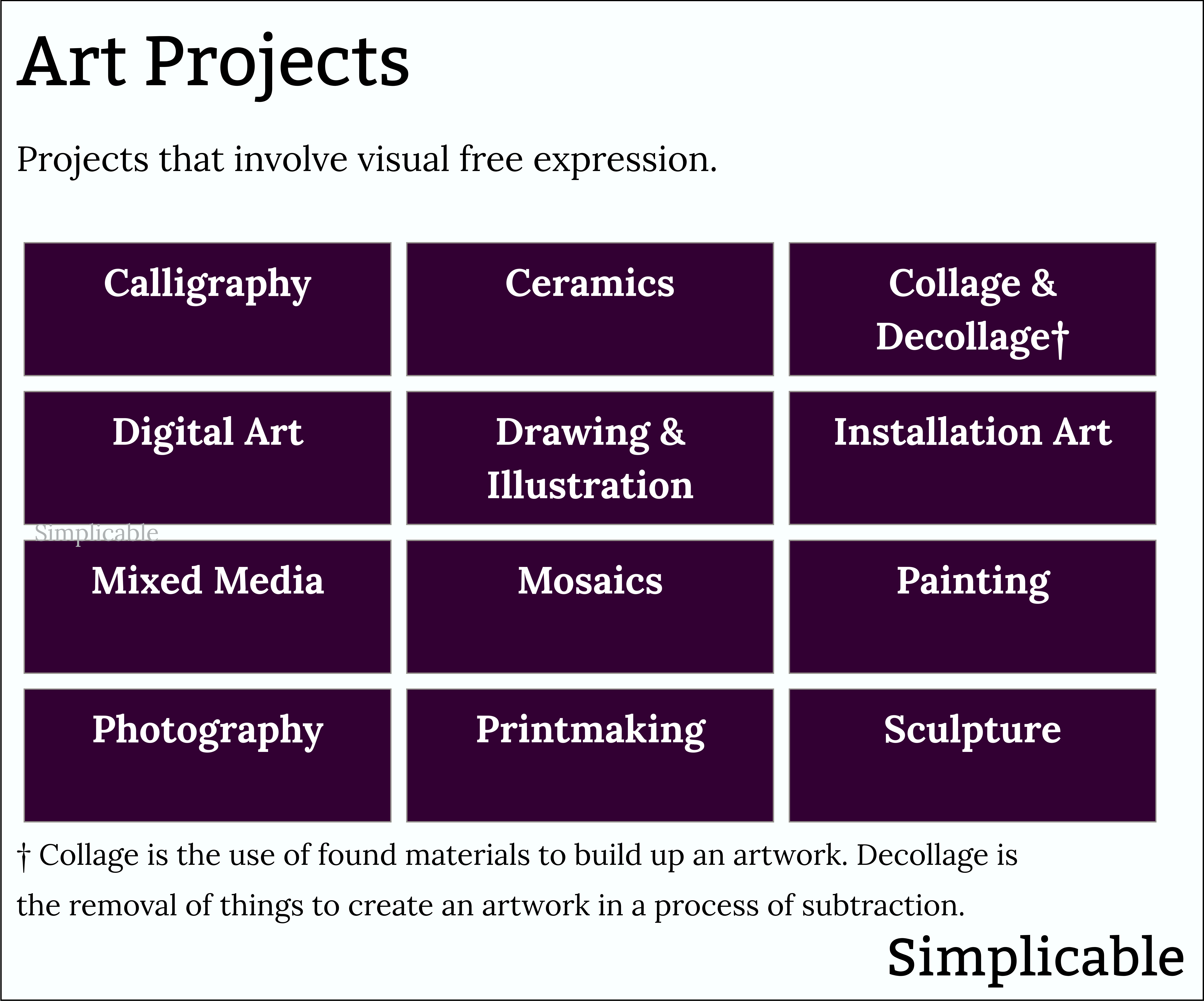 examples of art projects
