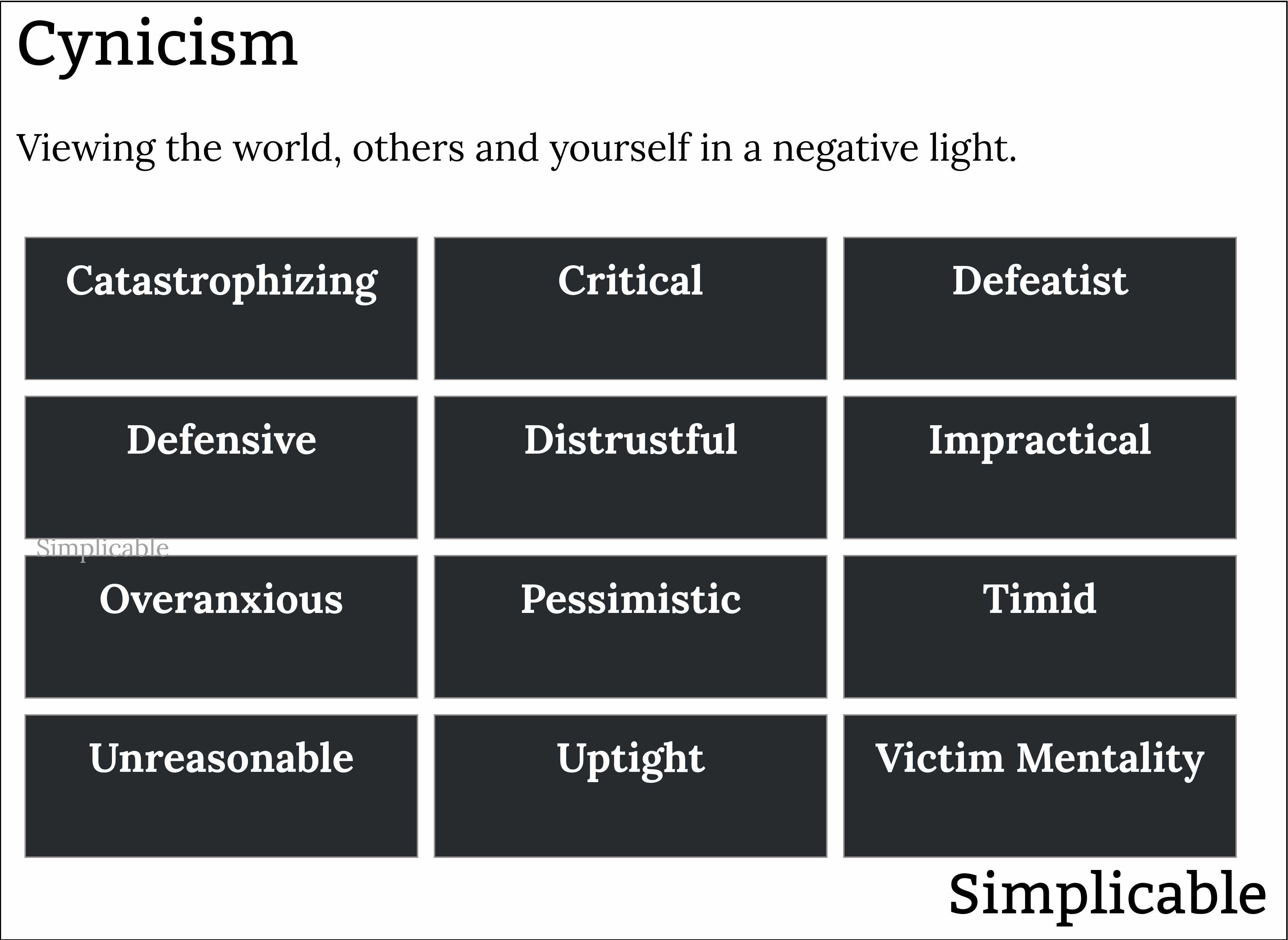 examples of cynicism