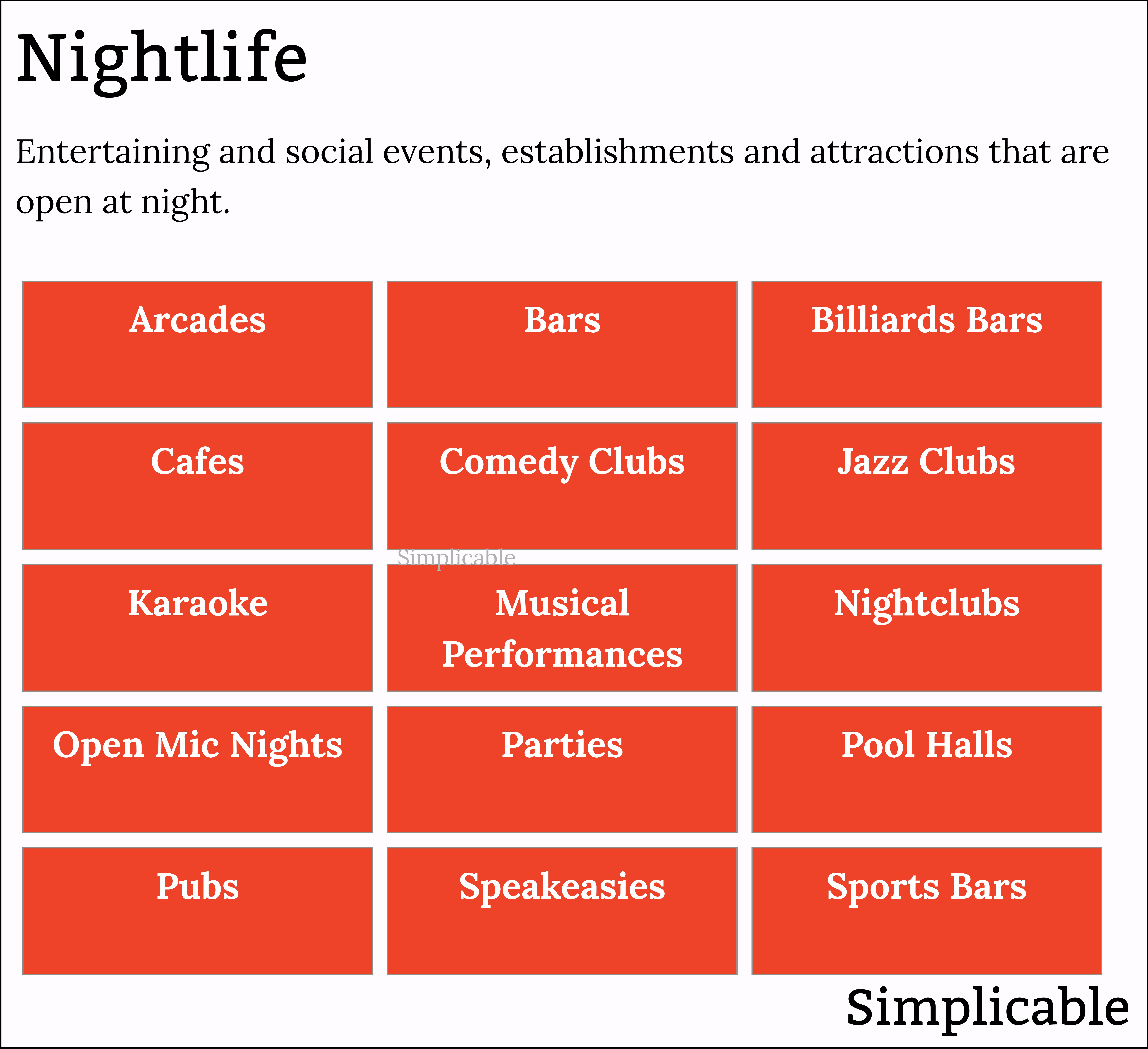 examples of nightlifte