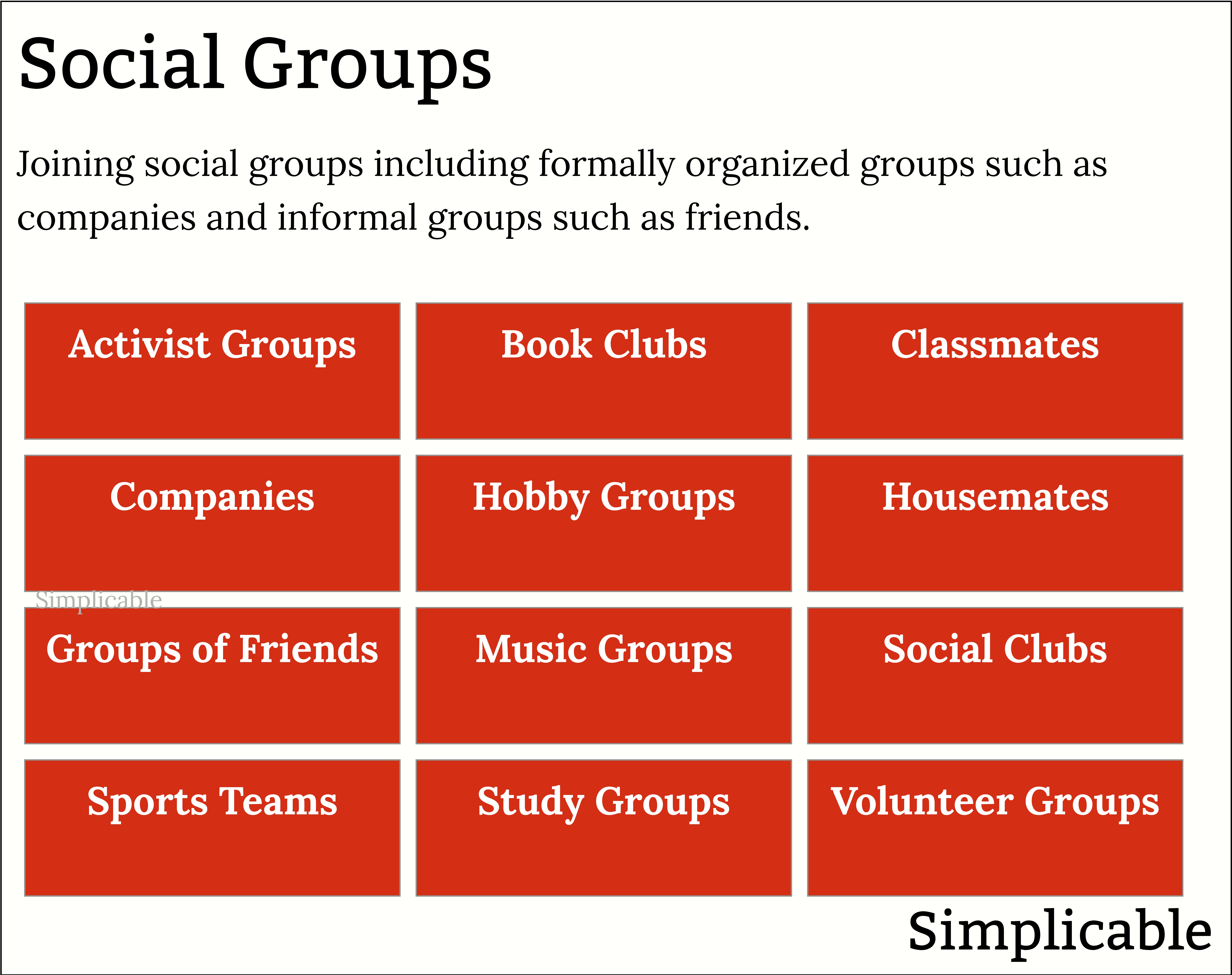examples of social groups