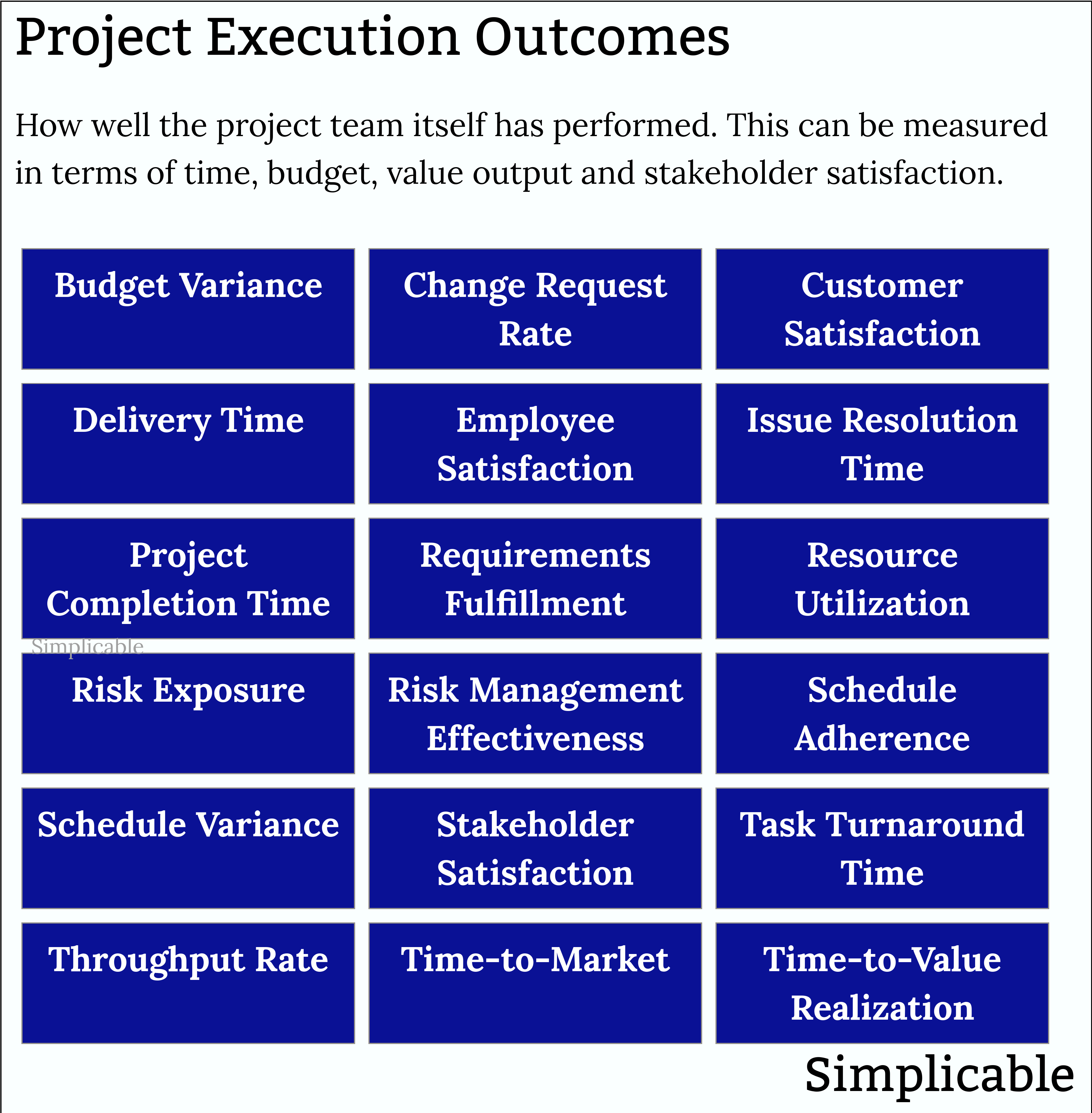 project execution outcomes