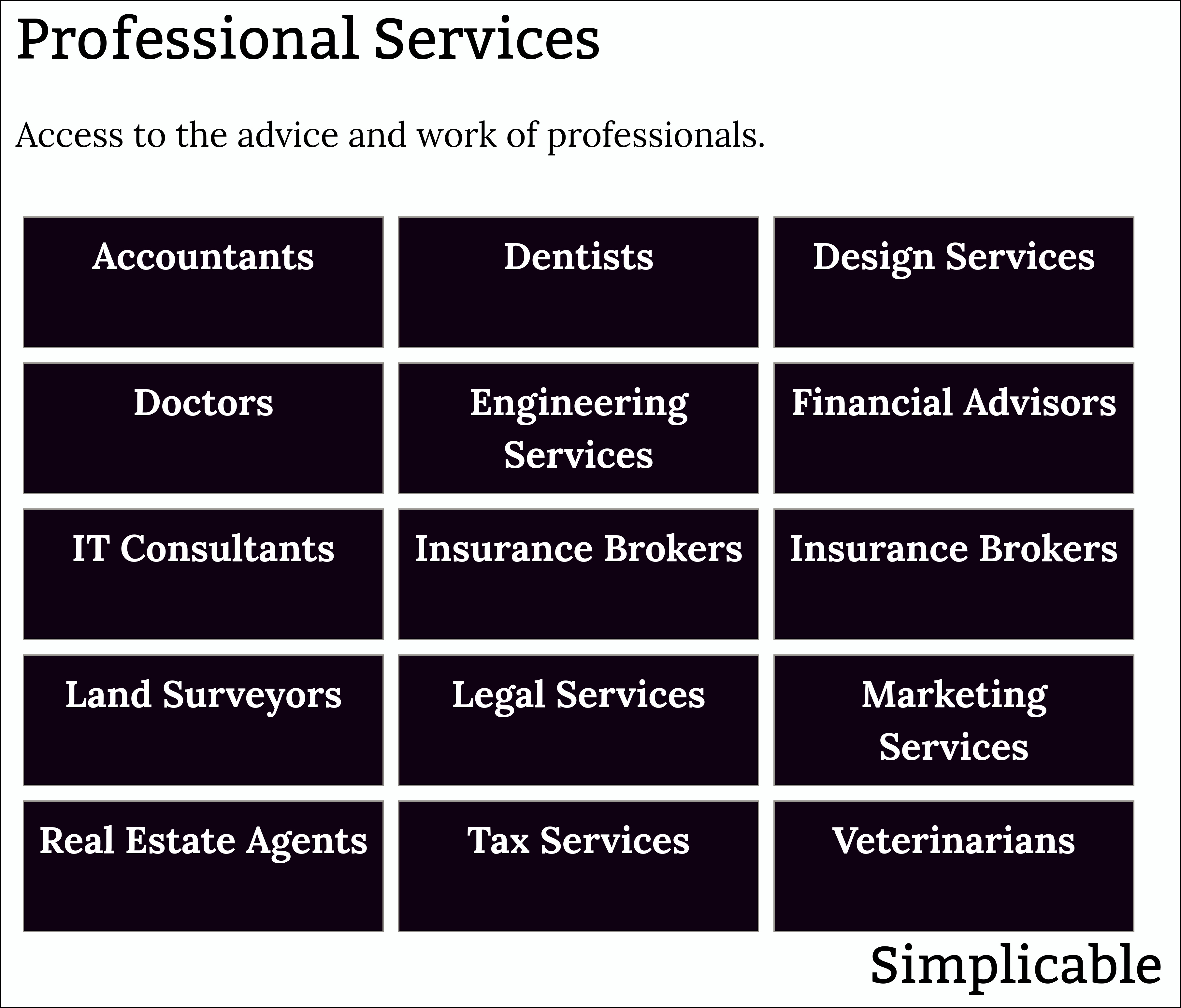 service businesses professional services