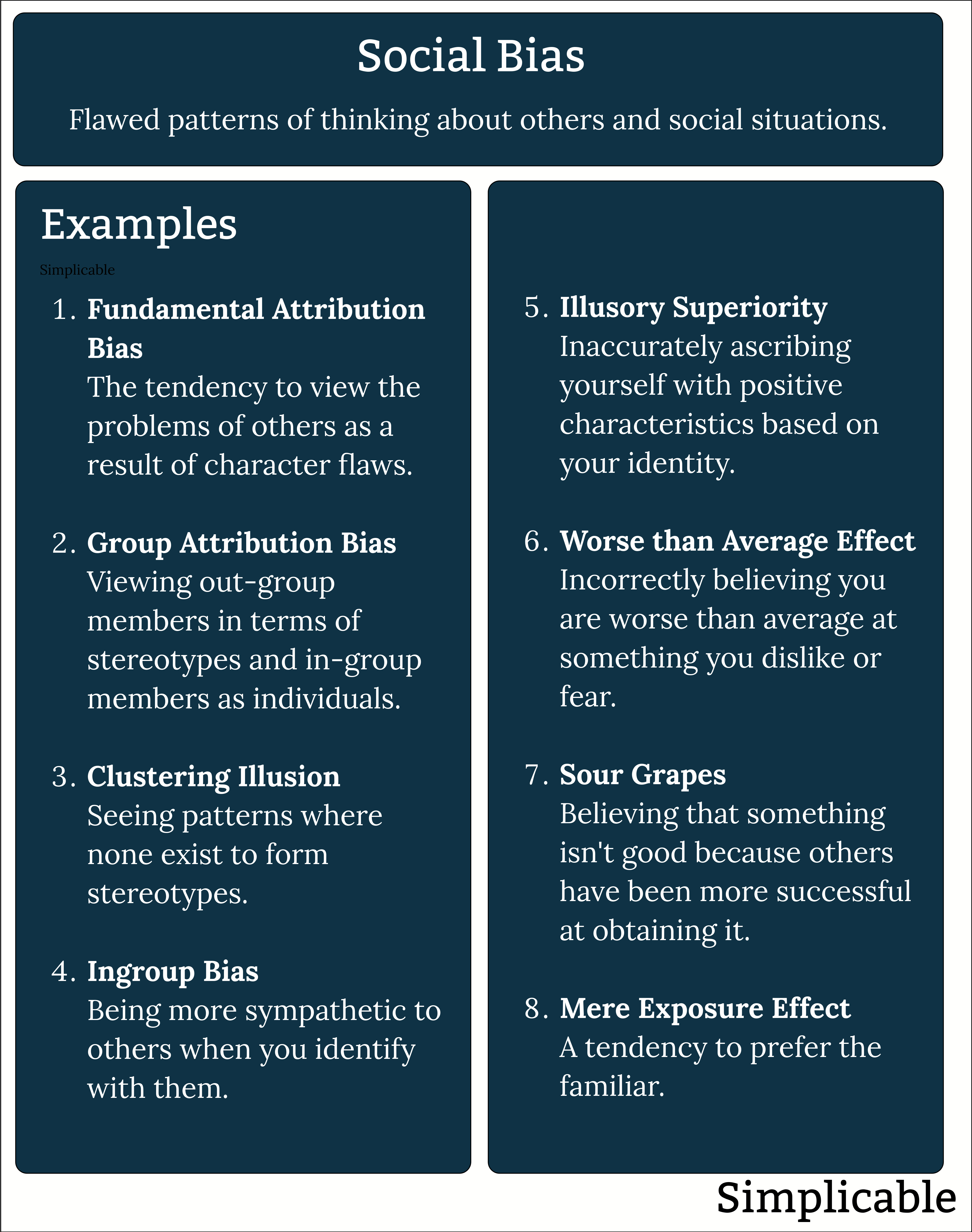 social biases definition and examples