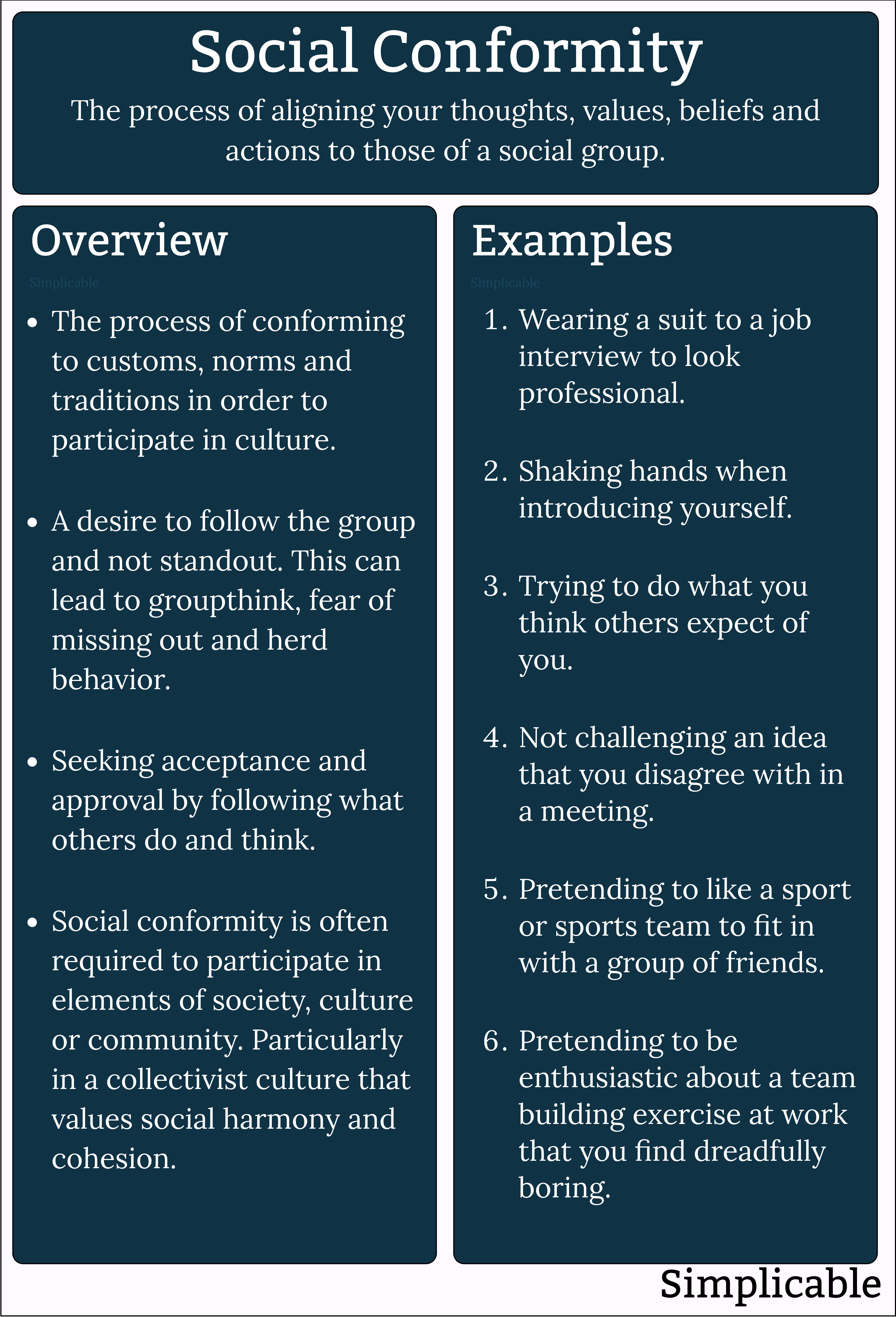 social conformity overview and examples