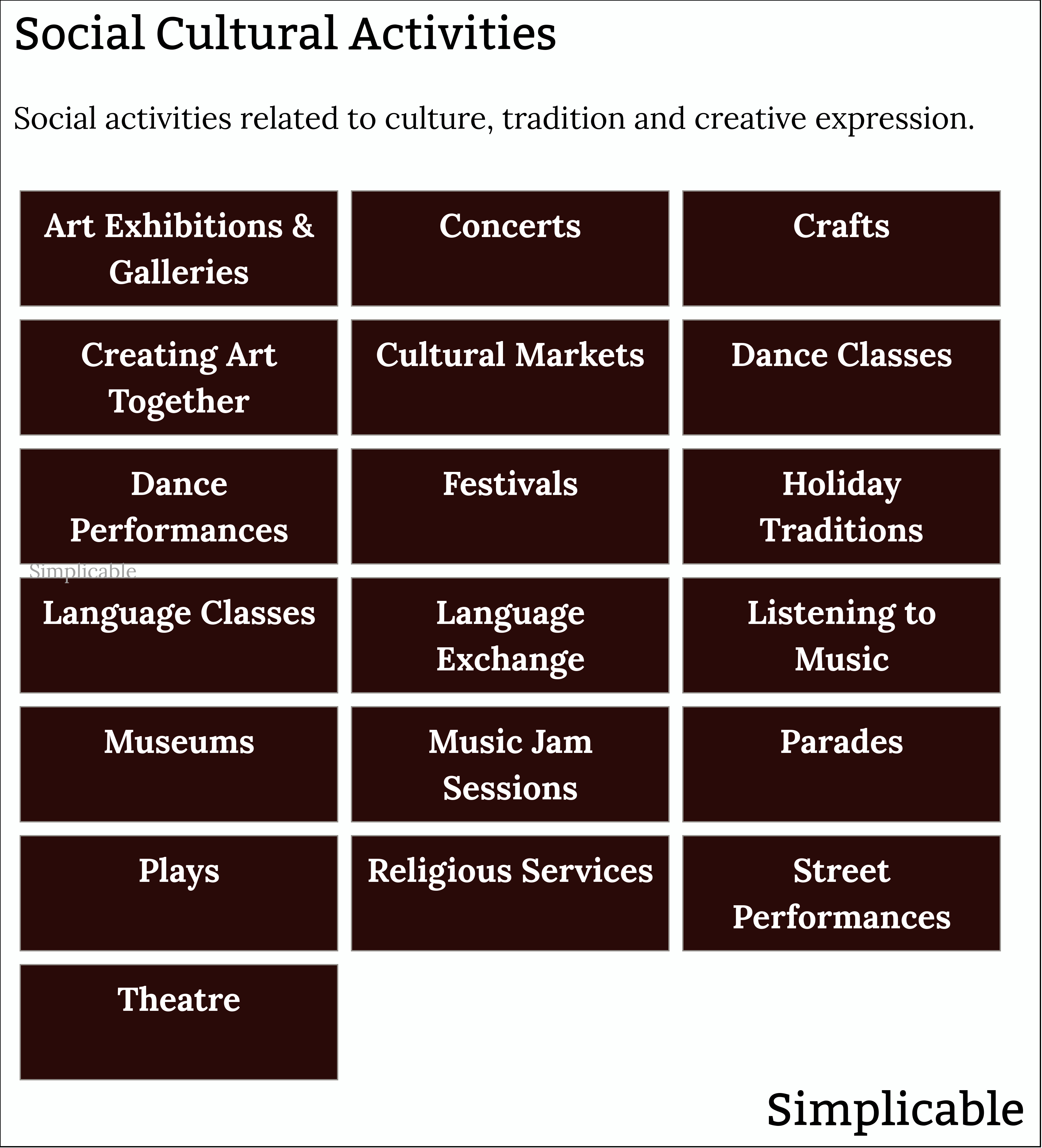 social cultural activities